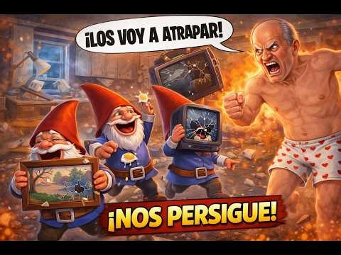 ENTRAMOS A SU CASA Y LO VOLVIMOS LOCO… ¡NOS PERSIGUIÓ DESN*DO! 😂🏃‍♂️💥 | Burgling Gnomes