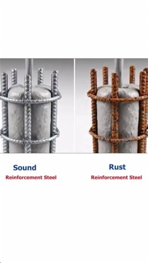 Don't Use Rusty Steel In Structure it's harm the Structure . #civilengineer #civilengineering