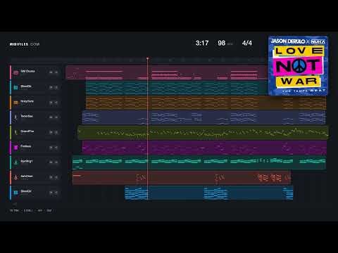 🎵 Love Not War (The Tampa Beat) - Jason Derulo ft. Nuka (MIDI individual tracks) 🎹