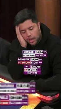 All-in vs Mariano at Hustler #poker