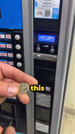 this boy turns a 50 rupee coin into 500 and tests it in a machine( @global_vending)😲💰