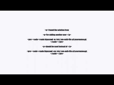 Add multiple users in Subversion