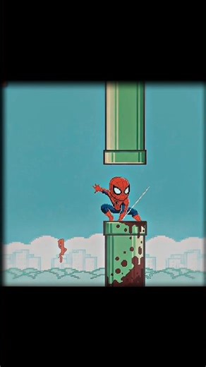 "Flappy amazing spider man 🕊️"|The amazing spider man x flappy Bird edit|luocura letal (slowed)#edit