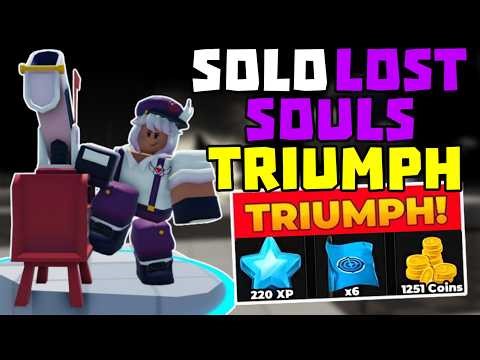 SOLO Lost Souls Triumph with Mortar + Full Guide | TDS Tower Defense Simulator
