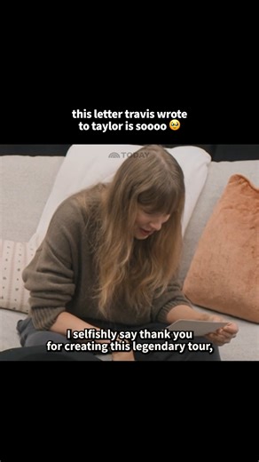 Taylor Swift revealed this heartfelt letter Travis Kelce wrote her ahead of her final Eras Tour shows. | Today Show