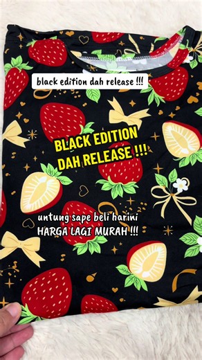 black edition dah restock !!! #bajutidur #bajutidurplussize #bajukelawar #bajutidurperempuan #blackedition