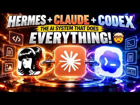 Hermes + Claude + Codex — The AI System That Does EVERYTHING! 🤯
