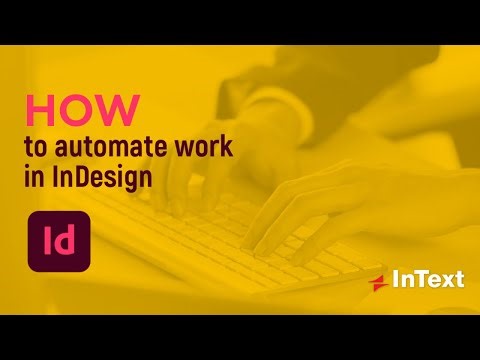 How to automate work in InDesign
