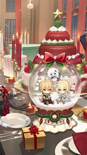 【原神】今宵、来てくれたことに感謝する。#原神 #アルレッキーノ #コロンビーナ #サンドローネ