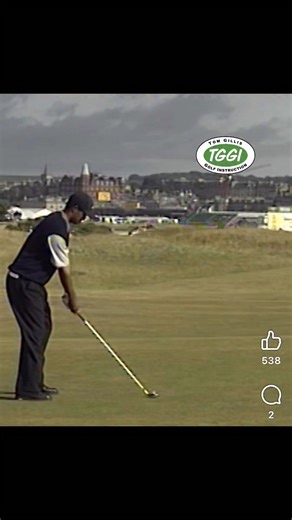 Tom Gillis Golf on Instagram: "Tiger Woods classc Open Championship golf shot 1999 ish! #tigerwoods #golf"
