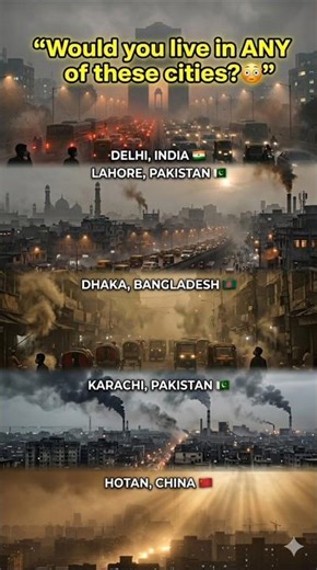 Top 5 Most Polluted Cities in the World 🌫️ | Shocking Air Quality Facts 😷 (You Won’t Believe #1)