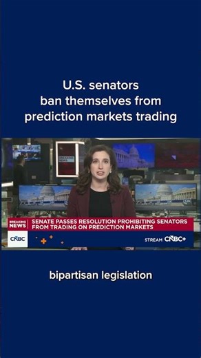 U.S. senators ban themselves from prediction markets trading