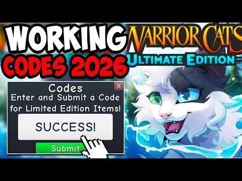 *NEW* ALL WORKING CODES FOR WARRIOR CATS IN 2026! ROBLOX WARRIOR CATS ULTIMATE EDITION CODES