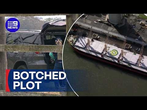 Failed attempt to retrieve cocaine leads to father-son arrest | 9 News Australia