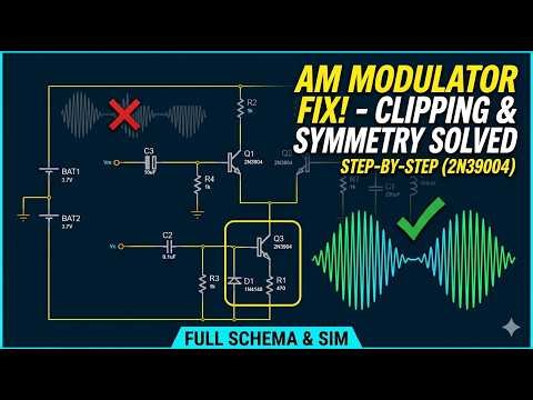 Master Amplitude Modulation (AM) using a Transistorized Differential Amplifier!
