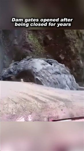 Dam gates opened after being closed for years