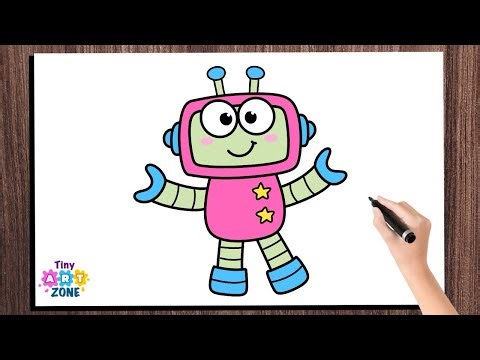 How to Draw Robot Easy | Robot Drawing 