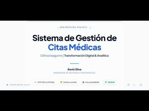 Sistema de Gestión de Citas Médicas | PHP MVC, MySQL & Twilio | Proyecto Ingeniería de Sistemas