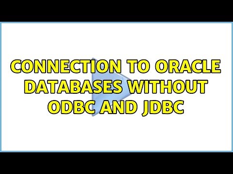 Connection to oracle databases without odbc and jdbc (2 Solutions!!)