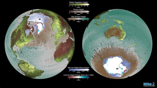 NASA Scientific Visualization Studio | Global Views of ICESat-2 Data | Aimee N.