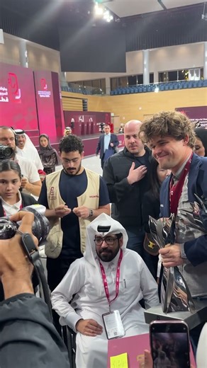 Magnus Carlsen — double champion, double trophies, and time for every fan ♟️🏆