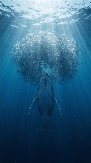 You Are a Humpback Whale. This Is How You Hunt. #wildlife