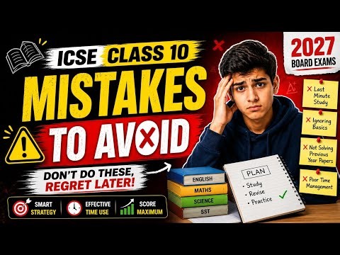 Mistakes To Avoid In Class 10th ❌️ ICSE Class 10 For 2027 Board Exams ✨️