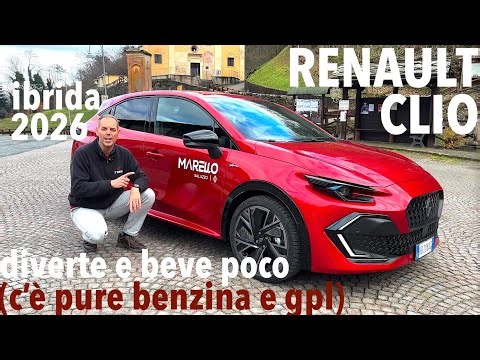RENAULT CLIO 2026 E-tech FULL HYBRID: 160 cavalli divertenti e consumi ok. Presto anche GPL