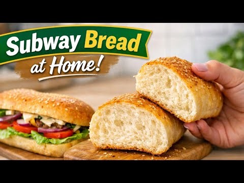 Eggless Subway Bread Recipe Step by Step"Perfect Subway Bread at Home | Beginner Friendly