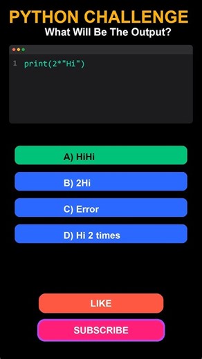 Python MCQ Challenge 😳 | Can You Get All Answers Right? 🤯 #shorts