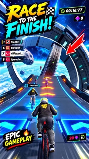 "This Space Track Is Insane 🚀"#racetothefinish
