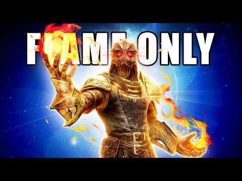 How to Beat Skyrim With "Only" Fire Magic And Become a GOD