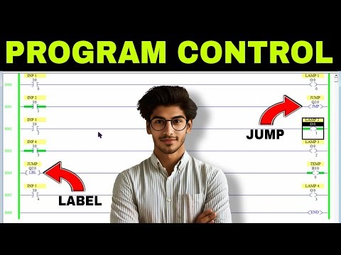Jumping Output Coils in Running Program using jump label (JMP & LBL) 