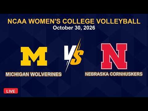 Nebraska vs Michigan Live HD | Women's College Volleyball Live 2026