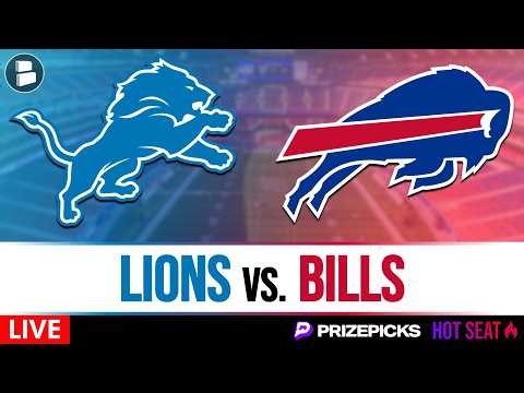 Bills vs. Lions Thursday Night Football LIVE Free Stream & NFL Play-By-Play | PrizePicks Hot Seat