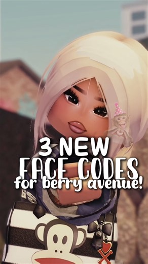 NEW FACE CODES FOR BERRY AVENUE!! #berryave #roblox