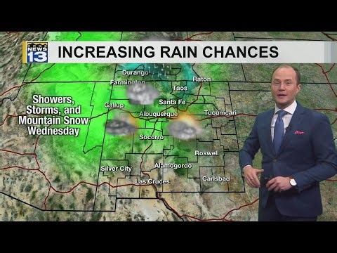 Rain chances increase into Wednesday for parts of New Mexico