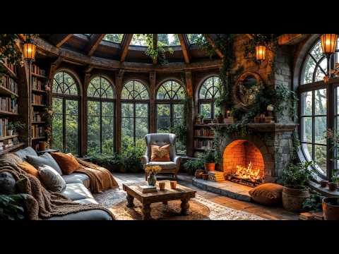Enchanted Summer Fireside Evening ✨🔥 Cozy Ambience for Calm & Unwinding