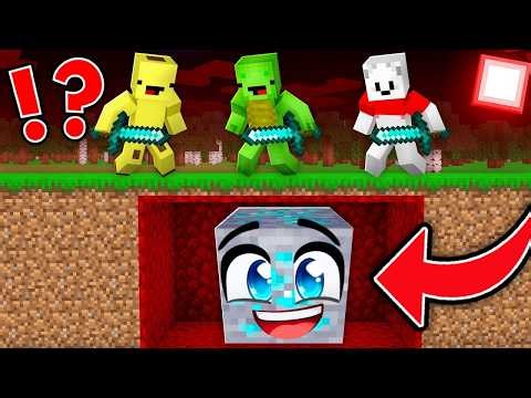 PROP Speedrunner vs Hunters : JJ vs Mikey, carrie in Minecraft Maizen!