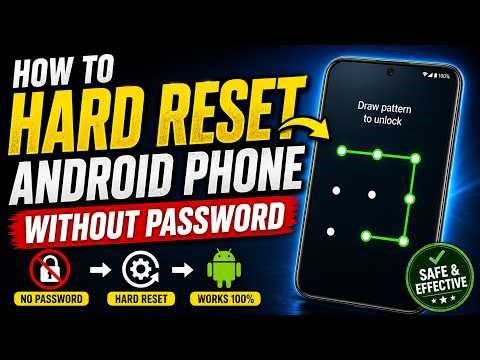 (2026 Update) How to Hard Reset Android Phone without password? | 4uKey Phone Unlcok