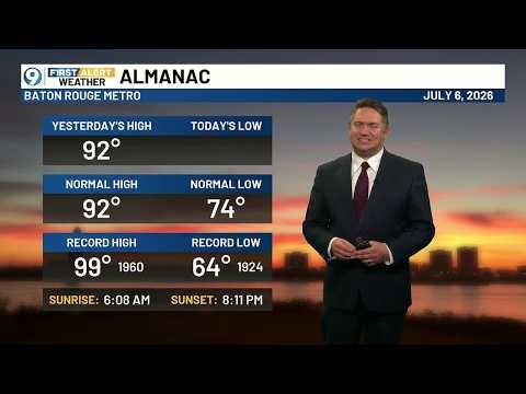 FIRST ALERT 9 A.M. FORECAST: Monday, July 6