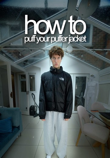 How to make your puffer jacket puffy again #fashion #diy #autumn | puffer jacket