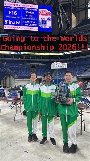 FrogBotz has qualified for the VEX Robotics World Championship 2026 for the second year in a row!!!