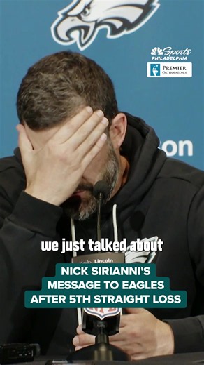 What was Nick Sirianni's message to the 2-5 Eagles after a beatdown from the Cowboys?