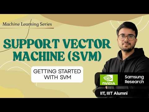 11.28a Getting started with SVM | ML Playlist