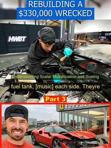 REBUILDING A 330000 WRECKED FERRARI 296 03 #Understanding #Scalar #Multiplication #Scaling