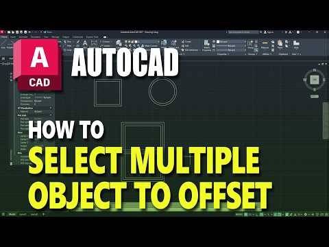 How To Select Multiple Objects To Offset In AutoCAD