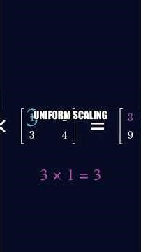 Matrix Addition & Scalar Multiplication (Day 4/60) #Shorts #AIML