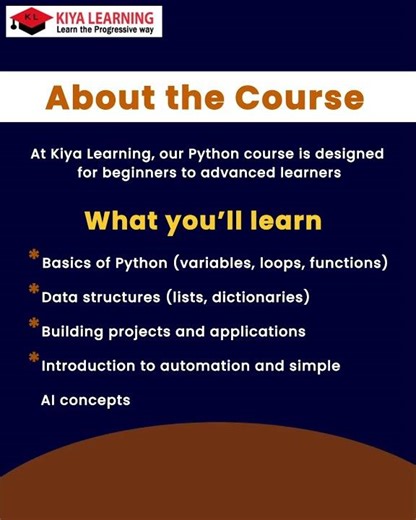 Learn Python Step-by-Step | Full Course by Kiya Learning #education #kiyalearning #learning