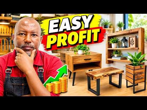 Easy Build Small Wood Furniture and Decor Pieces Ideas That Sell Fast and Make Big Profits From Home